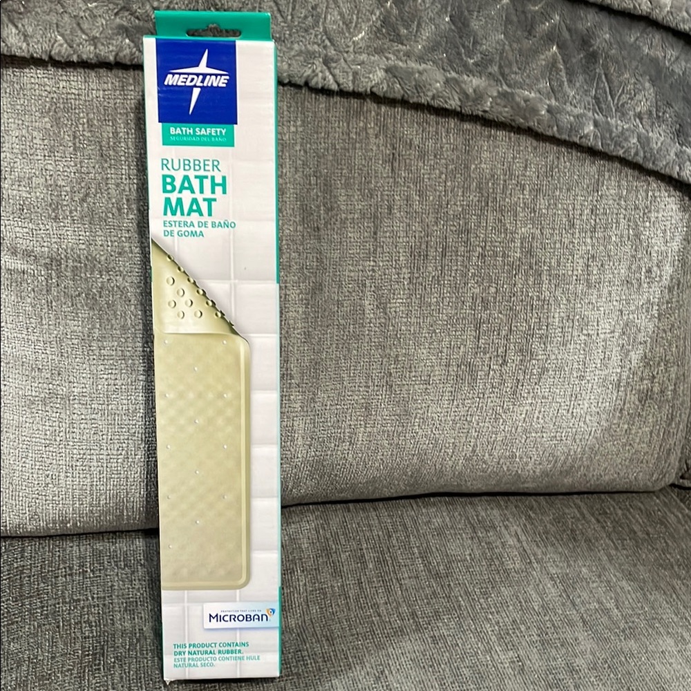 Cream Rubber Bath Mat